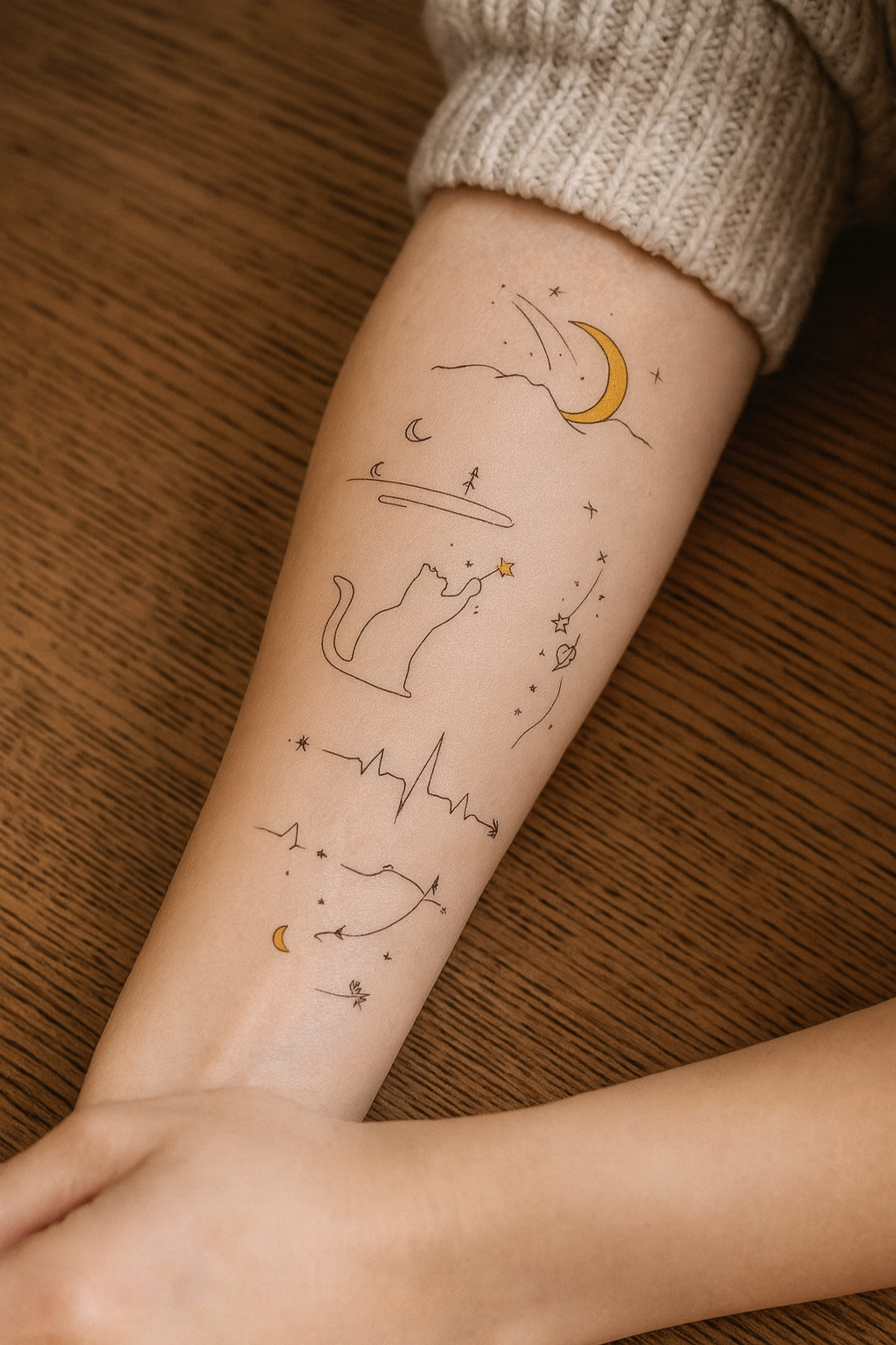 6 sheets "The Art Pack" Eclectic Temporary Tattoo Collection