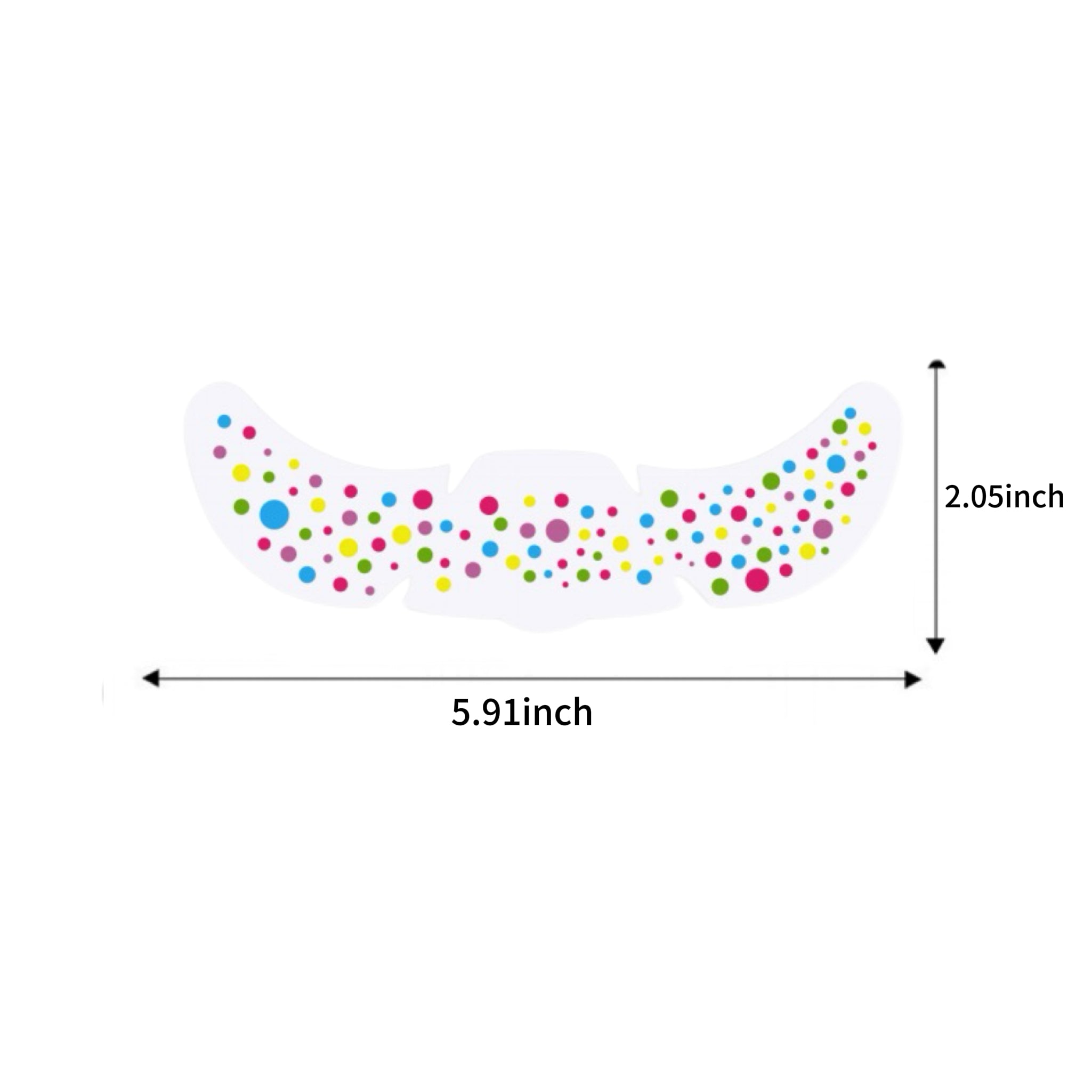 "Stardust & Confetti" Party Face Decal Set (4 Sheets)