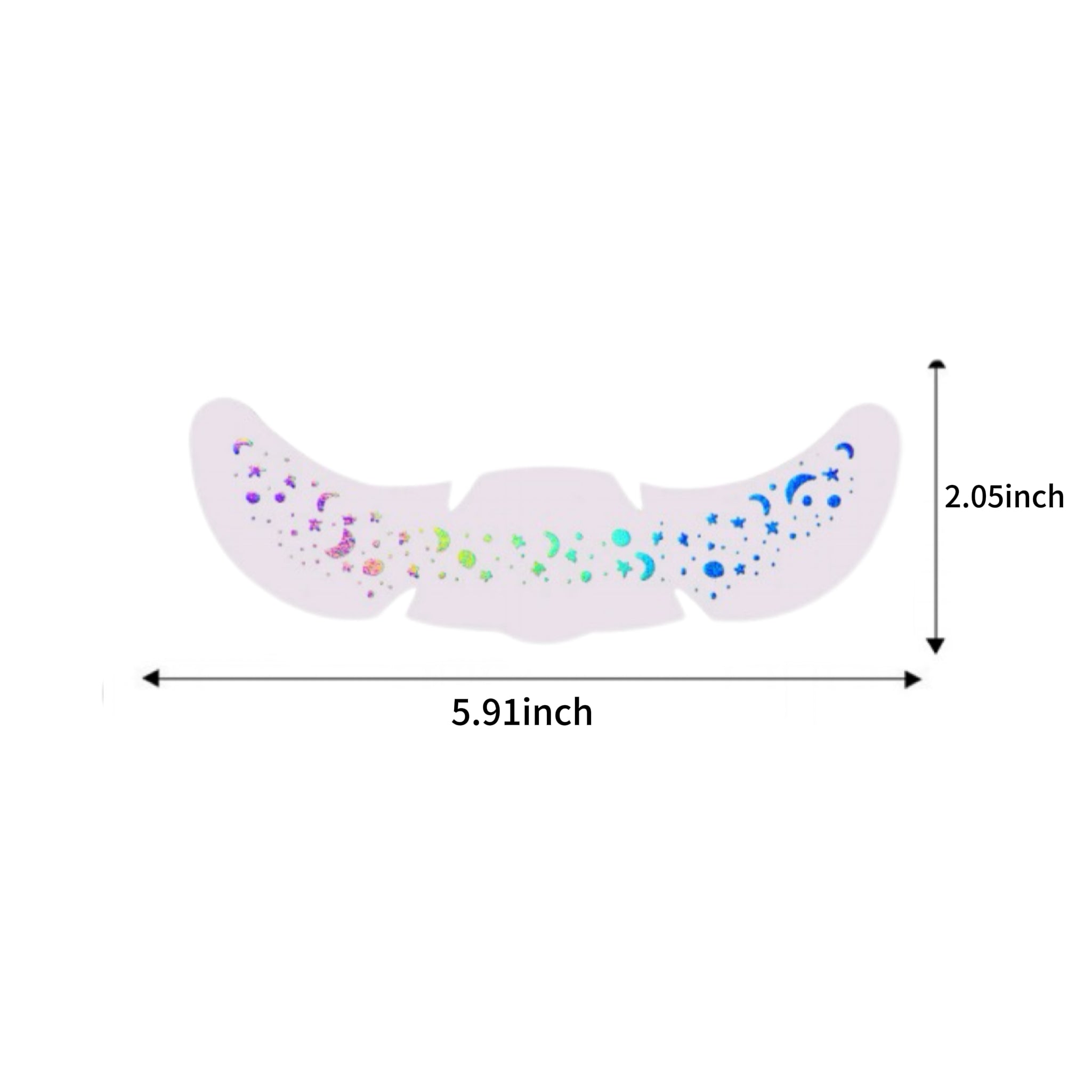 "Stardust & Confetti" Party Face Decal Set (4 Sheets)