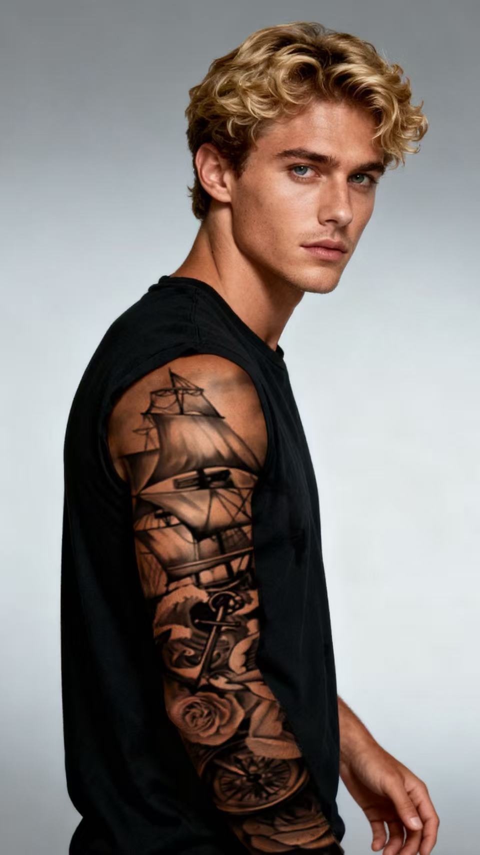 Hyper-Realistic Full Arm Temporary Tattoos, Wolf, Lion, Dragon, Animal