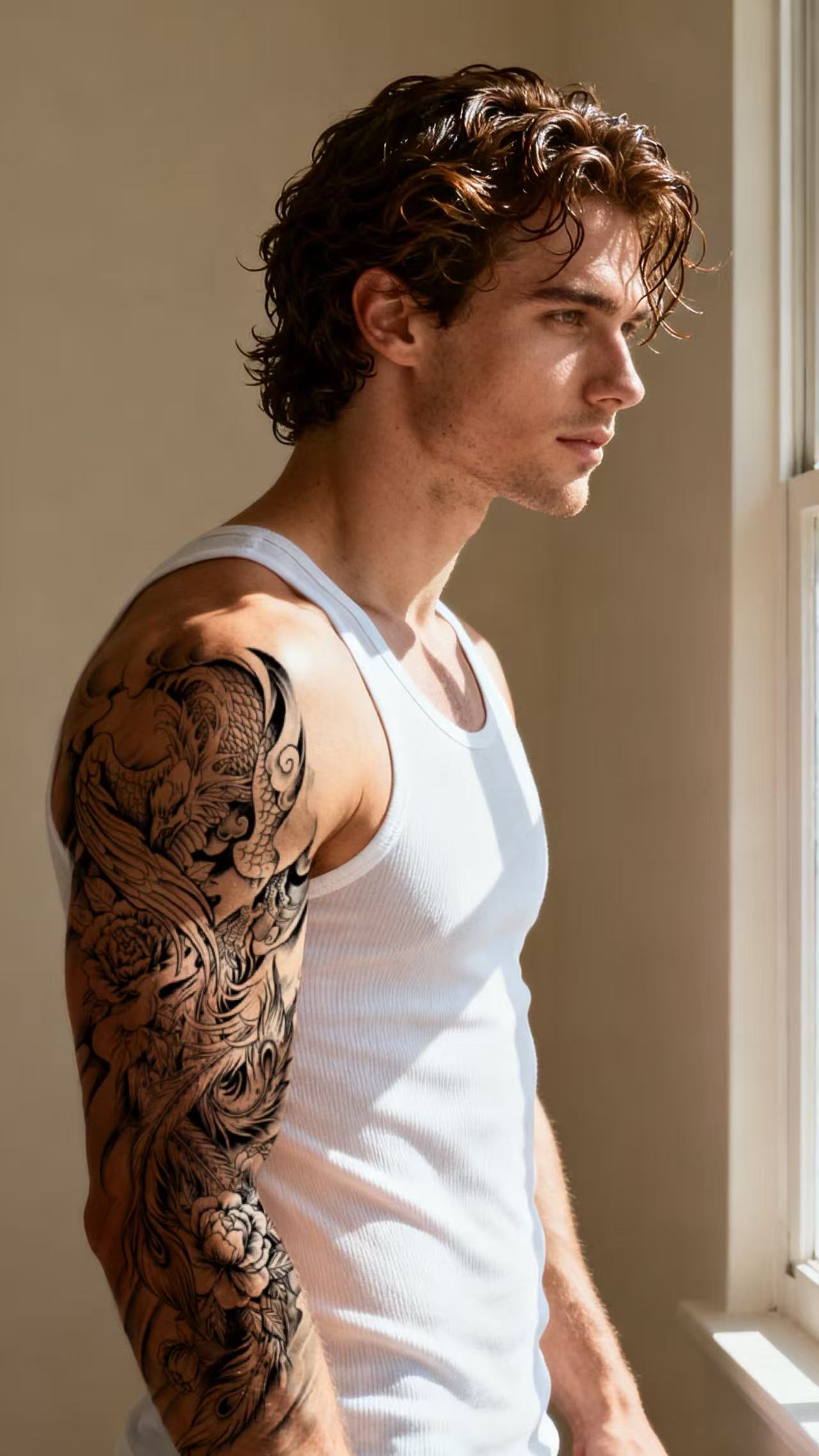 Hyper-Realistic Full Arm Temporary Tattoos, Wolf, Lion, Dragon, Animal