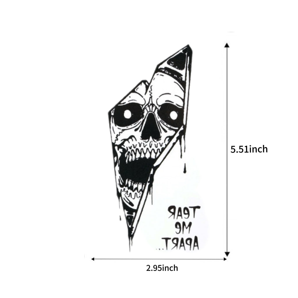 "Hollywood Horror" Halloween SFX Makeup Tattoo Set (6 Sheets) Scar, Spider, Vampire, Wound, Skull