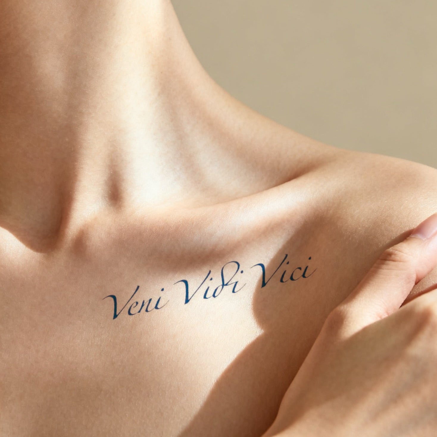 Semi Permanent, Long Lasting "Warrior's Words" Inspirational Script Herbal Tattoo Set (5 Pieces)