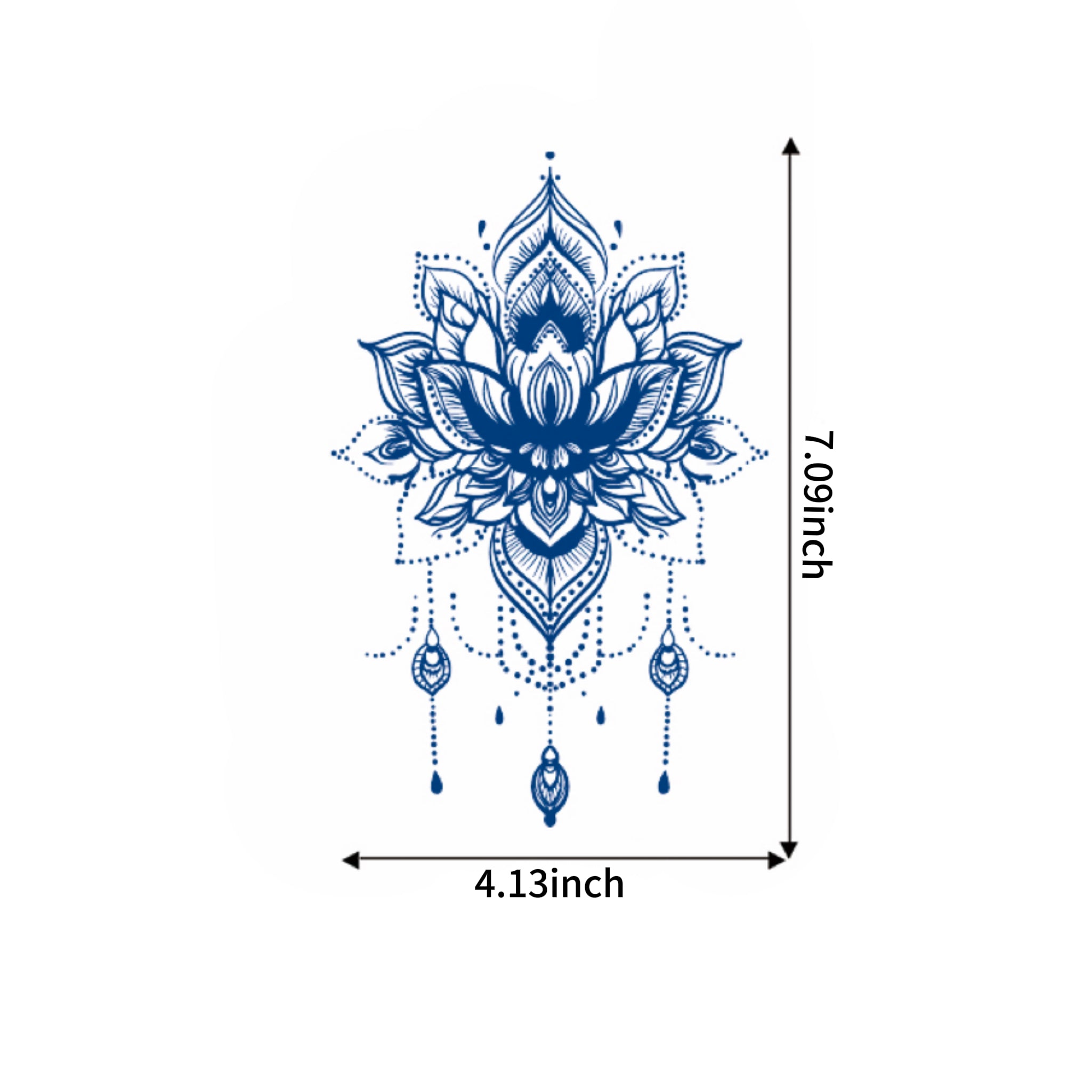 Semi Permanent, Long Lasting Mystical & Spiritual Tattoo Set (4 Pieces)