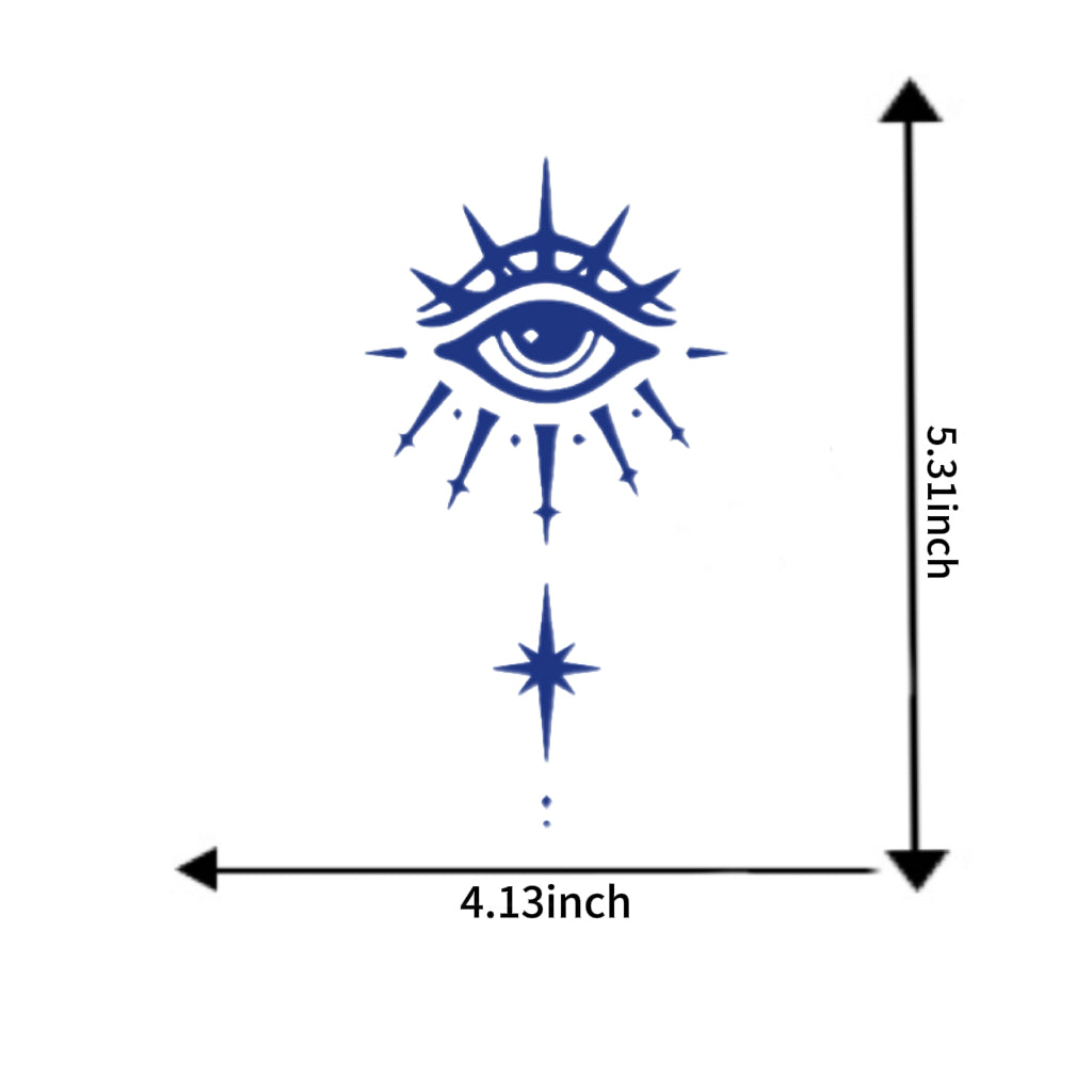 Semi Permanent, Long Lasting Mystical & Spiritual Tattoo Set (4 Pieces)