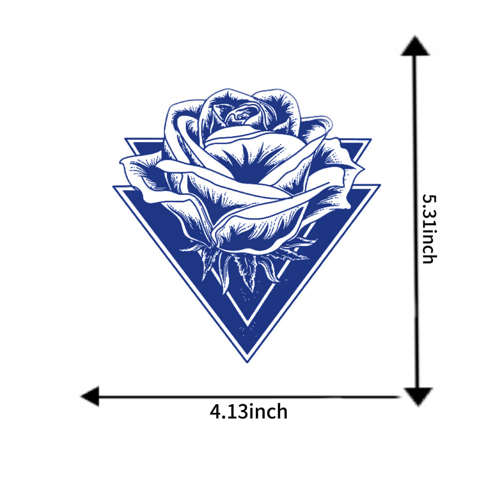Semi Permanent, Long Lasting Sword & Rose Herbal Tattoo Set (5 Pieces)